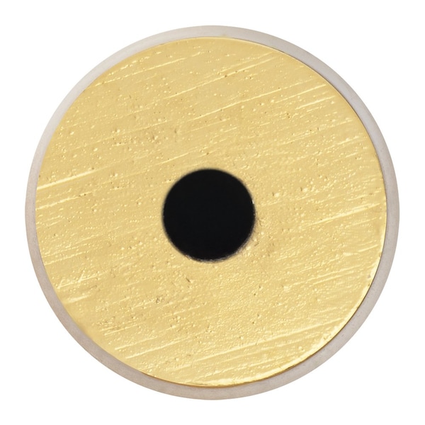 Corba Cabinet Knob, 7/10 In Dia., Brushed Gold